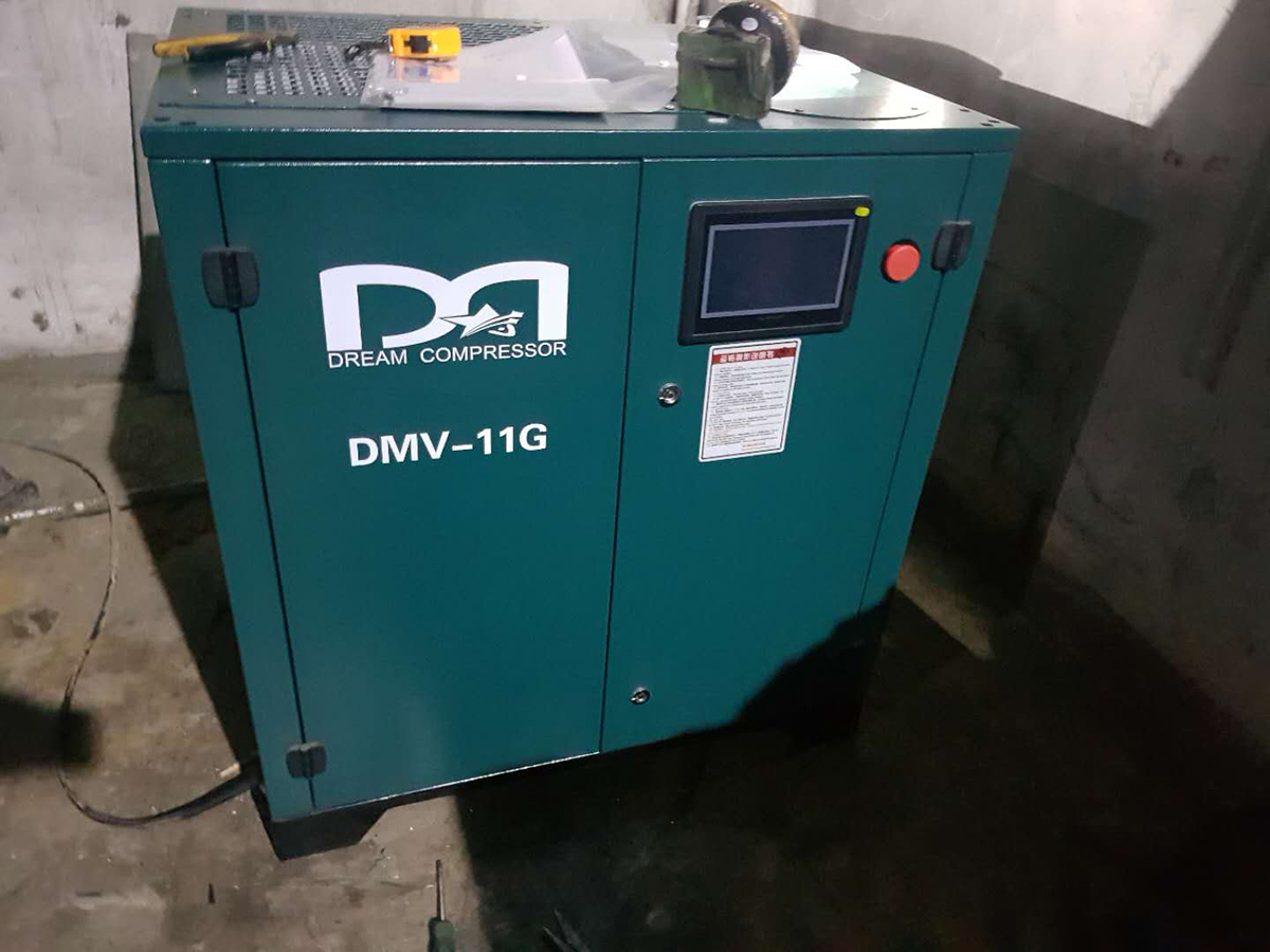 江苏太仓某塑料制品有限公司采购德蒙变频螺杆式压缩机案例